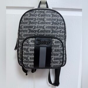 NWT Juicy Couture Black and Gray Backpack